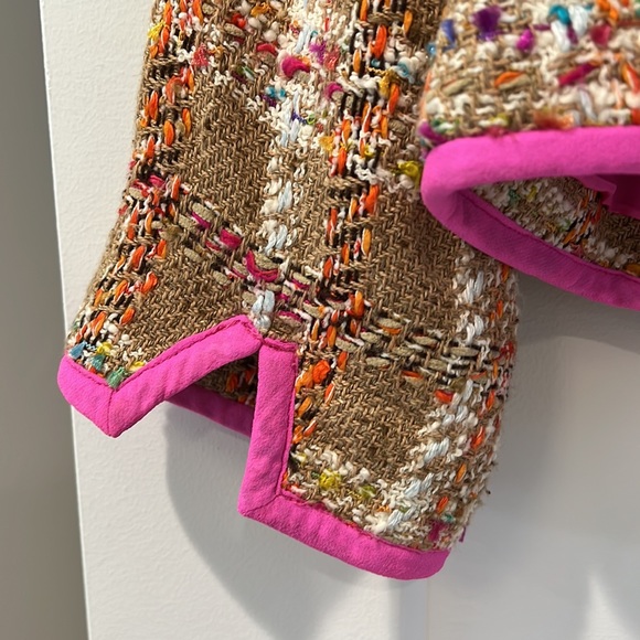 Kate Spade New York - Cute Blazer - Size 6 - Tweed Pink & Tan - Picture 6 of 10